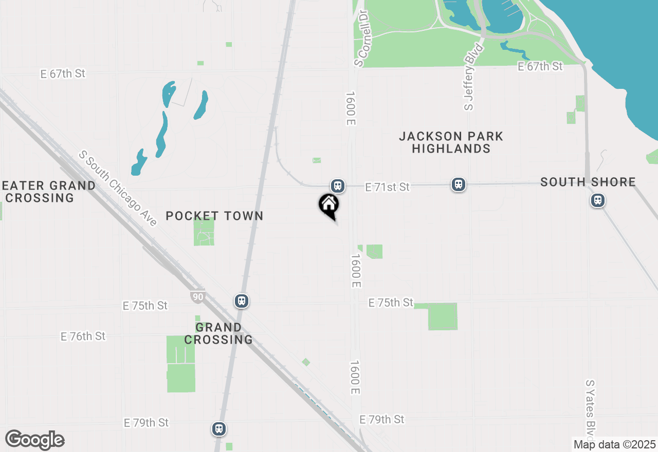 Map of 1506 E 72nd Place, Chicago, IL 60619