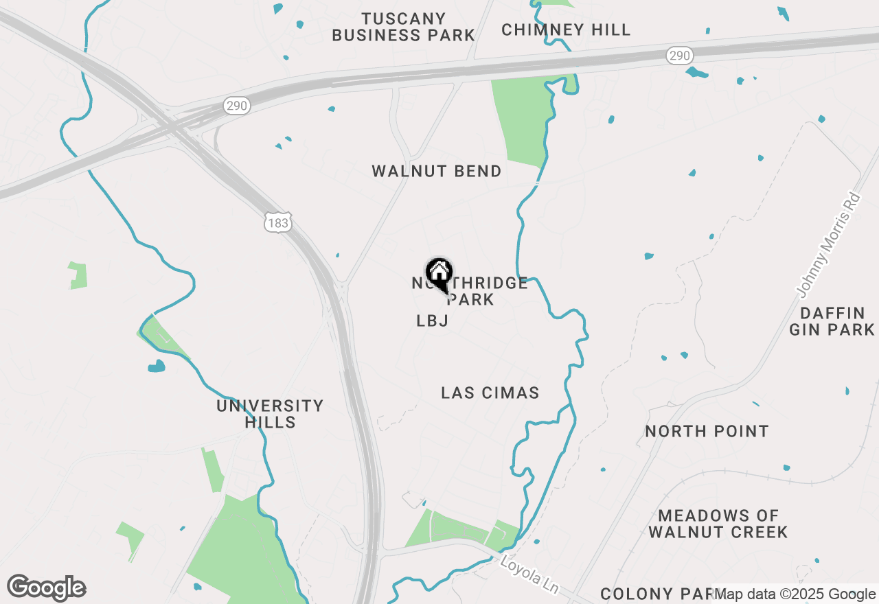Map of 7510 Lazy Creek Dr #B, Austin, TX 78724