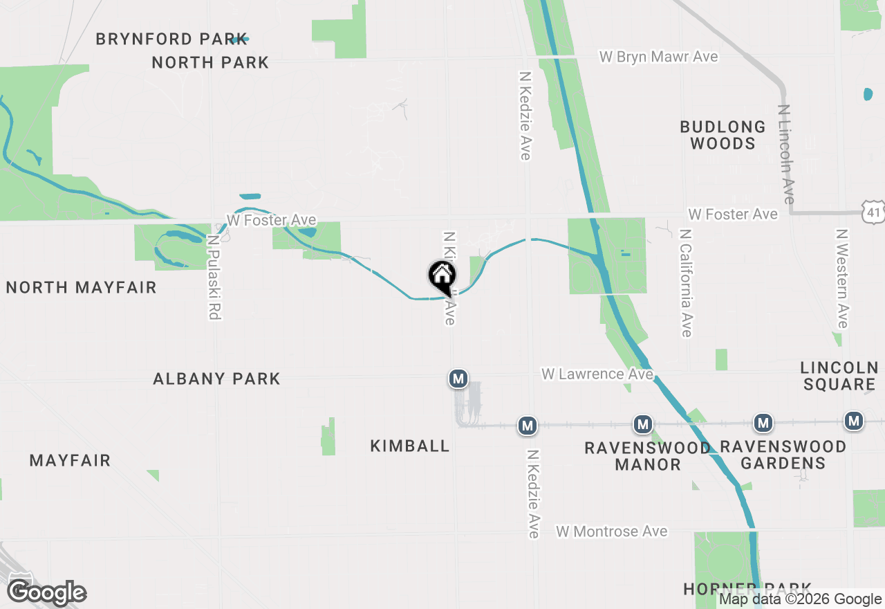 Map of 4944 N Kimball Avenue #3E, Chicago, IL 60625
