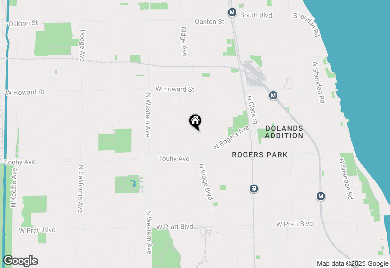 Map of 7333 N Ridge Boulevard #207, Chicago, IL 60645