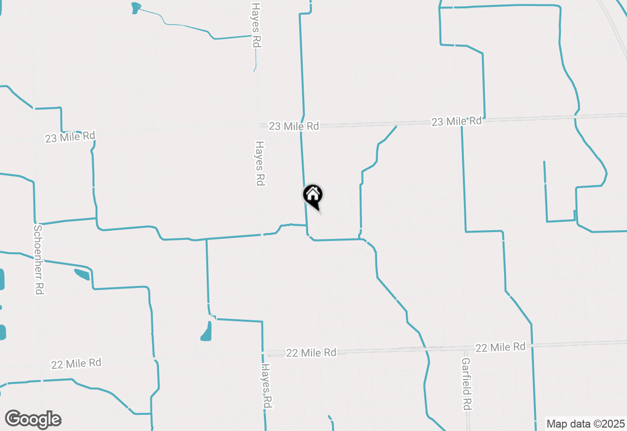 Map of 50153 Aldwych Street, Macomb, MI 48044