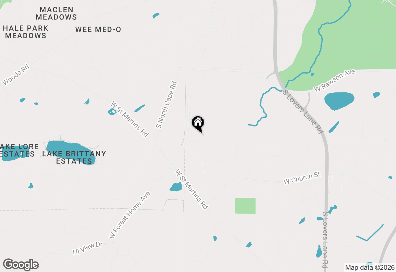 Map of 11386 W Tess Creek St, Franklin, WI 53132