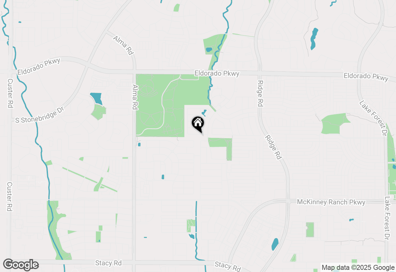 Map of 6913 Willow Crest Drive, Mckinney, TX 75070