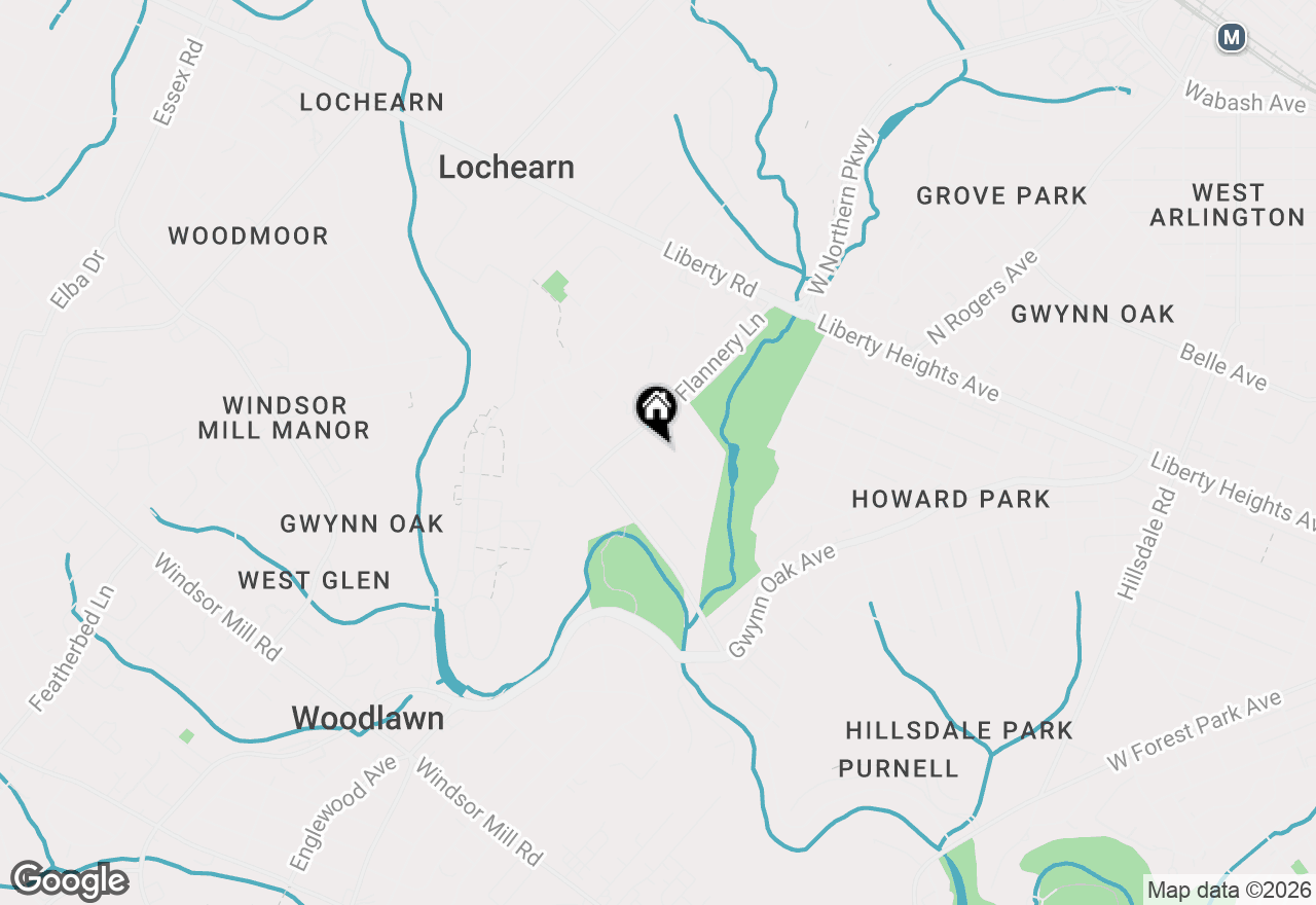 Map of 5416 Lewellen Avenue, Baltimore, MD 21207