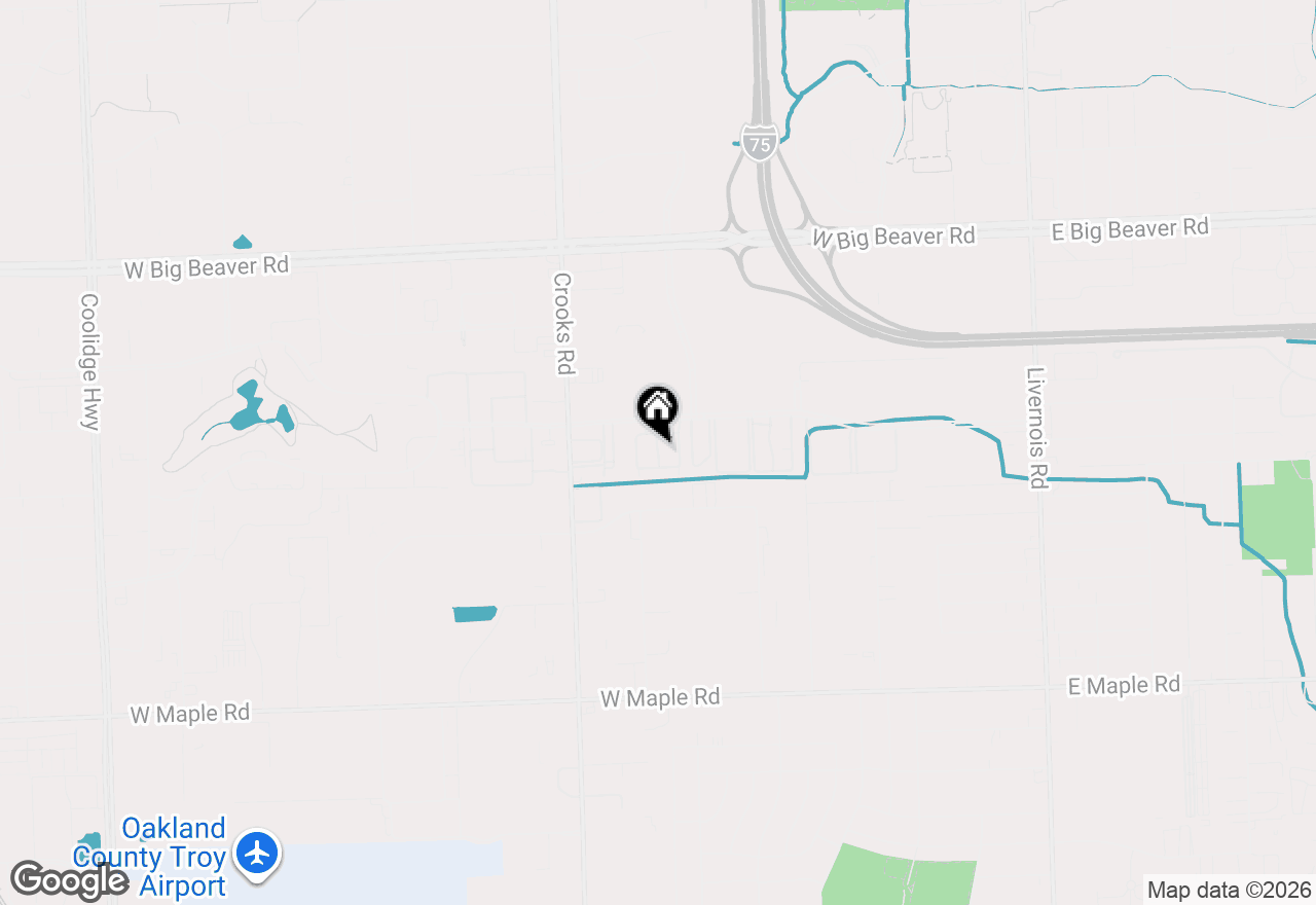Map of 1153 Kirts Boulevard #A, Troy, MI 48084