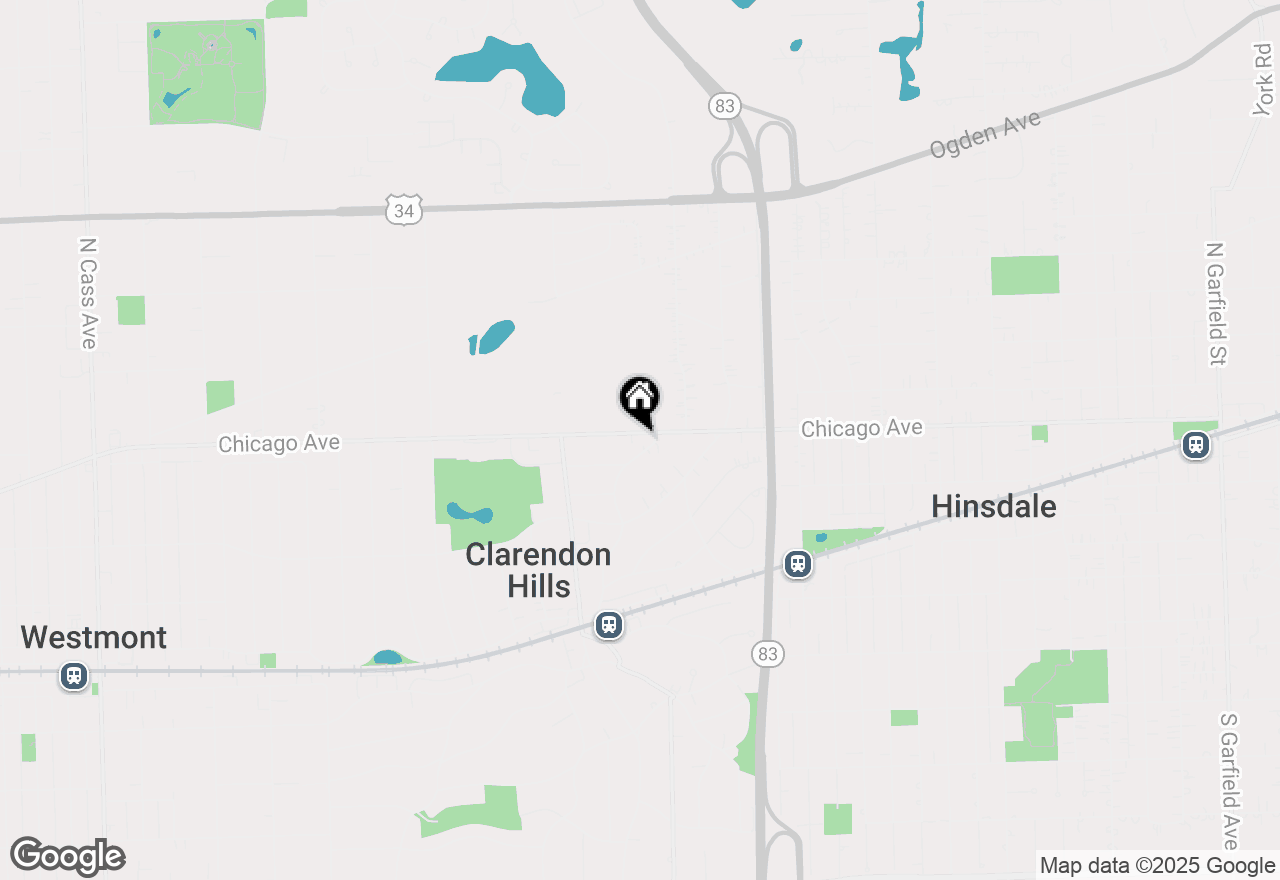 Map of 135 Chicago Avenue, Clarendon Hills, IL 60514