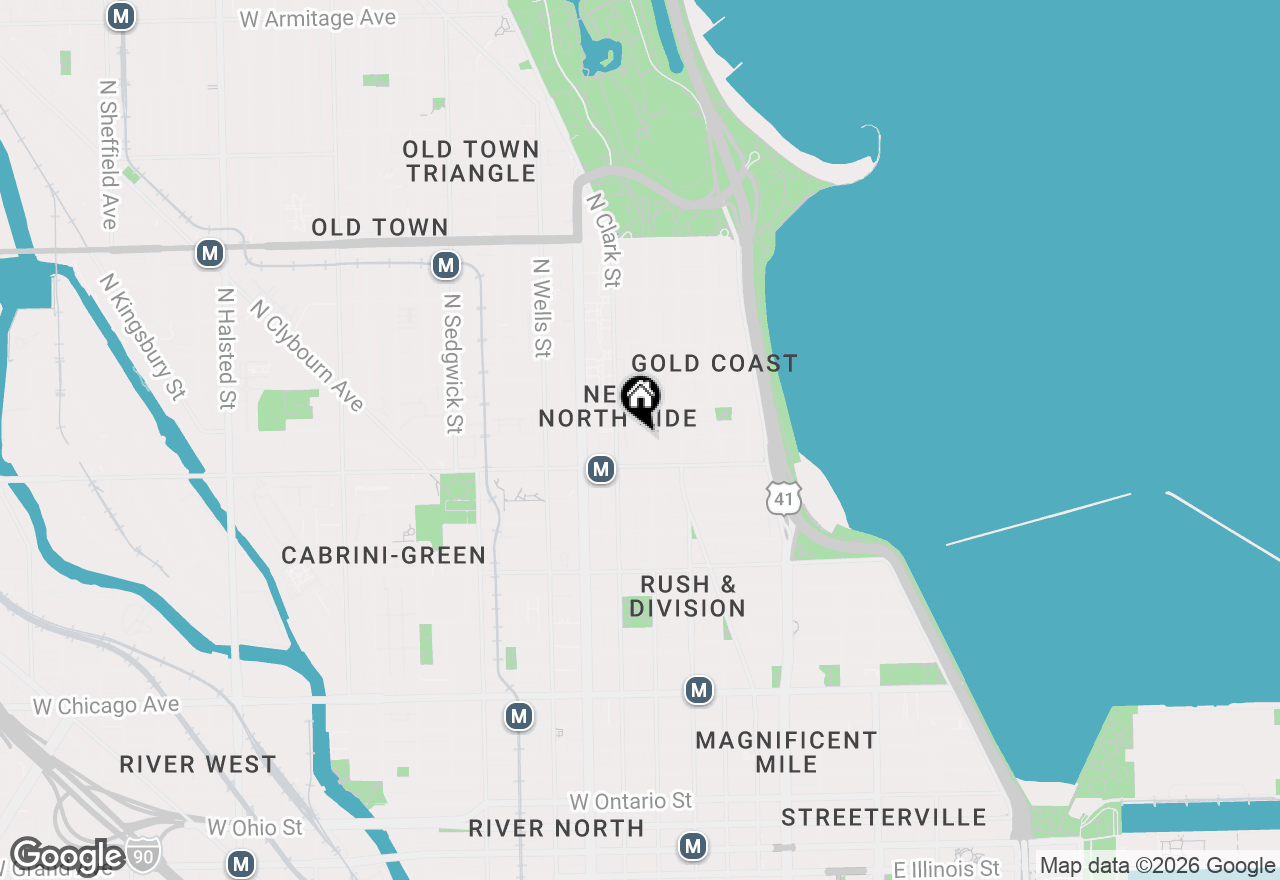 Map of 1226 N Dearborn Street #C, Chicago, IL 60610