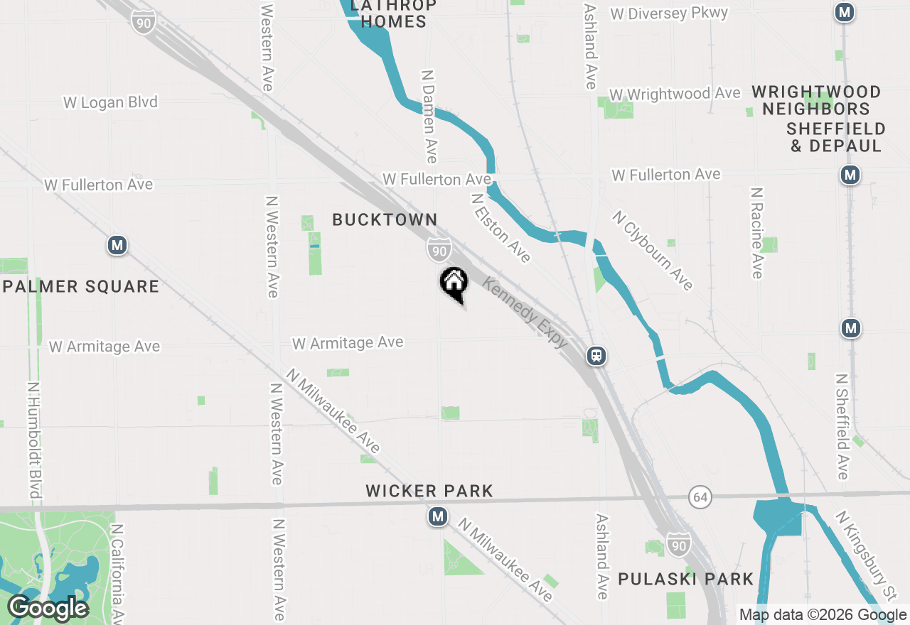 Map of 2042 N Winchester Avenue #G, Chicago, IL 60614