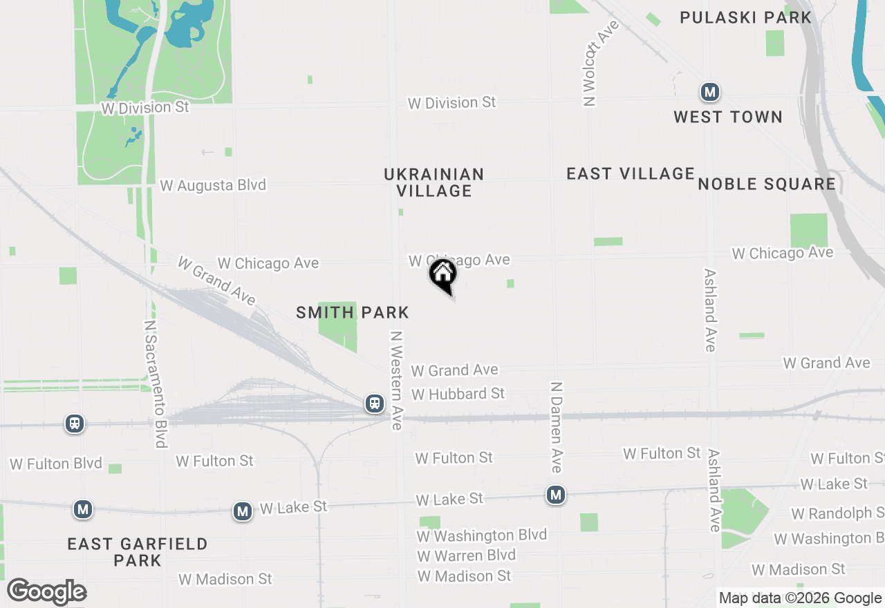 Map of 2253 W Huron Street #2, Chicago, IL 60612