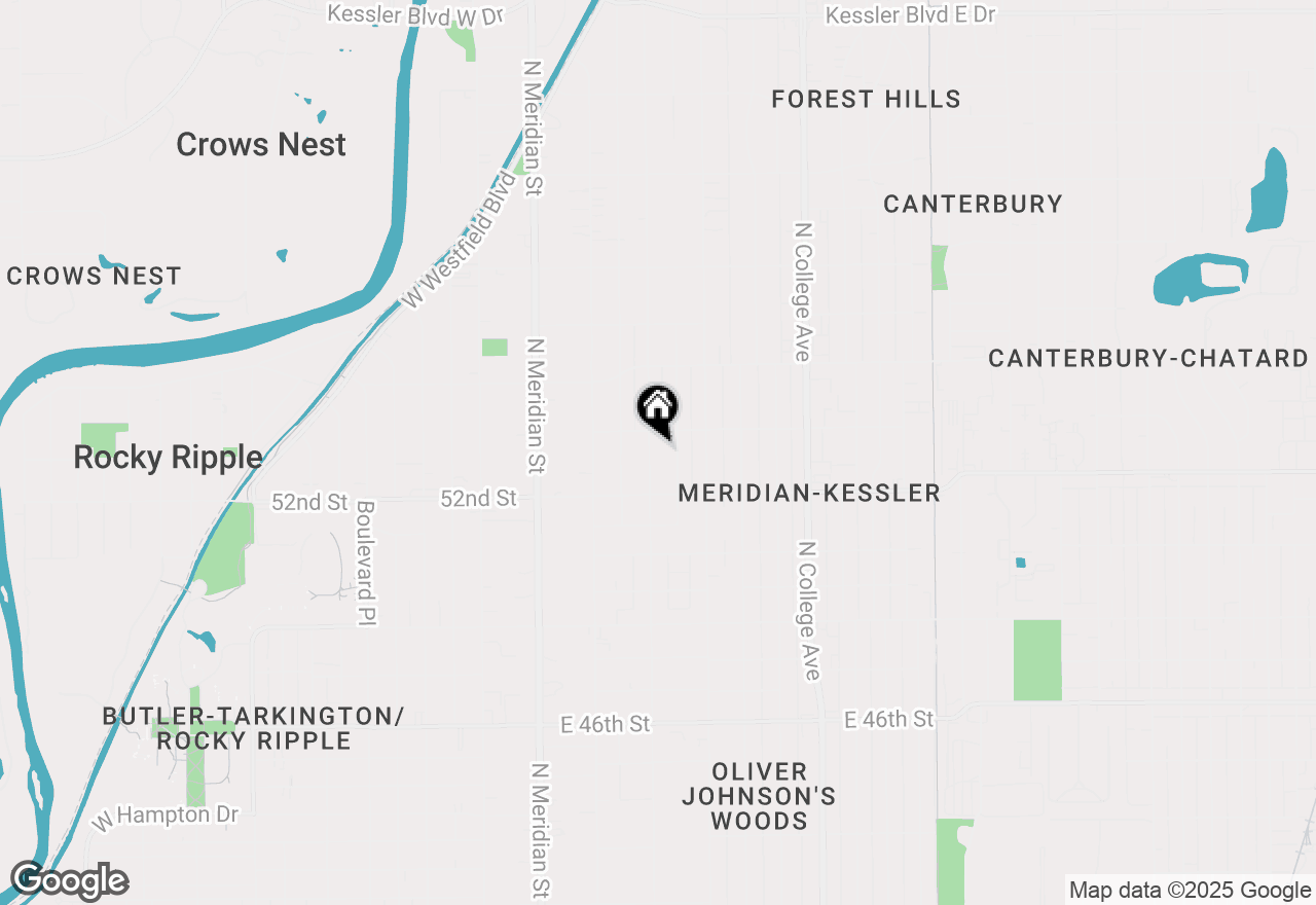 Map of 5245 N Washington Boulevard, Indianapolis, IN 46220