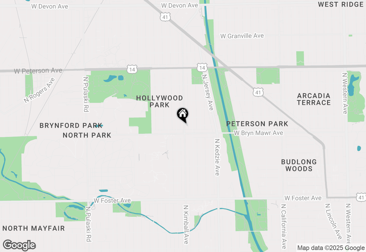 Map of 5626 N Kimball Avenue #5626, Chicago, IL 60659