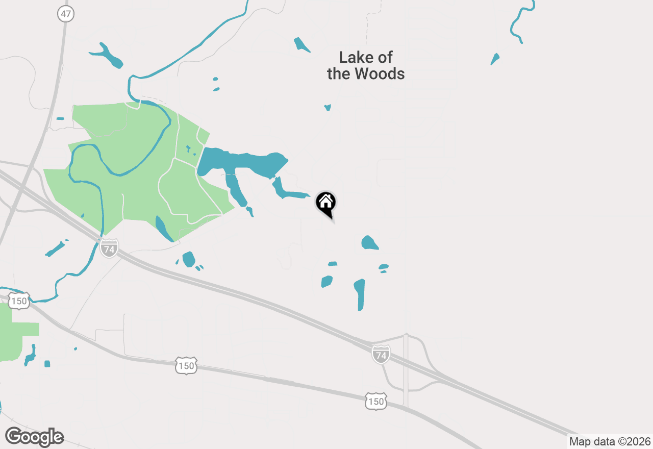 Map of 102 Fox Run Drive, Mahomet, IL 61853