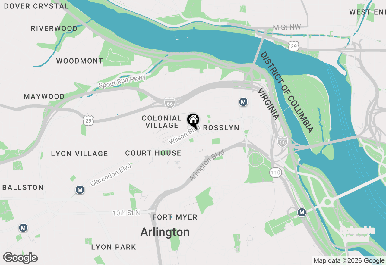 Map of 1800 N Wilson Boulevard #135, Arlington, VA 22201