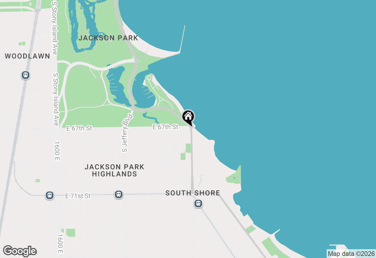 Map of 6700 S South Shore Drive #24A, Chicago, IL 60649