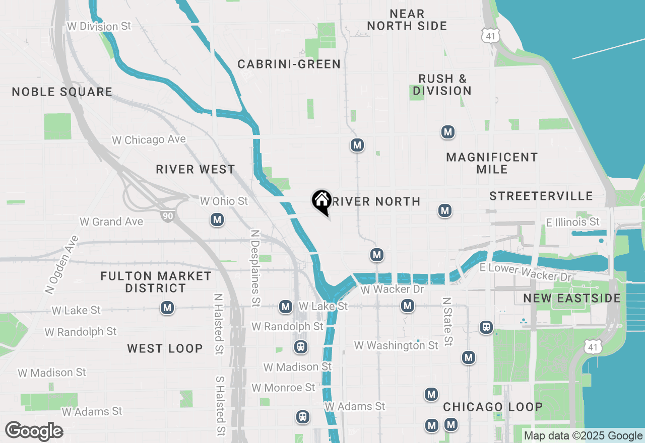 Map of 501 N Kingsbury Street #G, Chicago, IL 60654