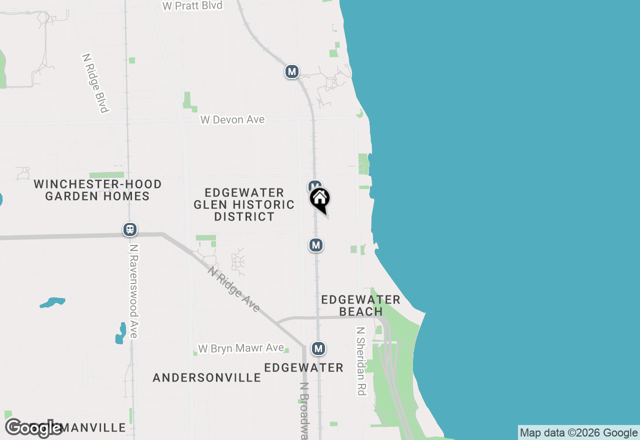 Map of 6026 N Winthrop Avenue #7H, Chicago, IL 60660