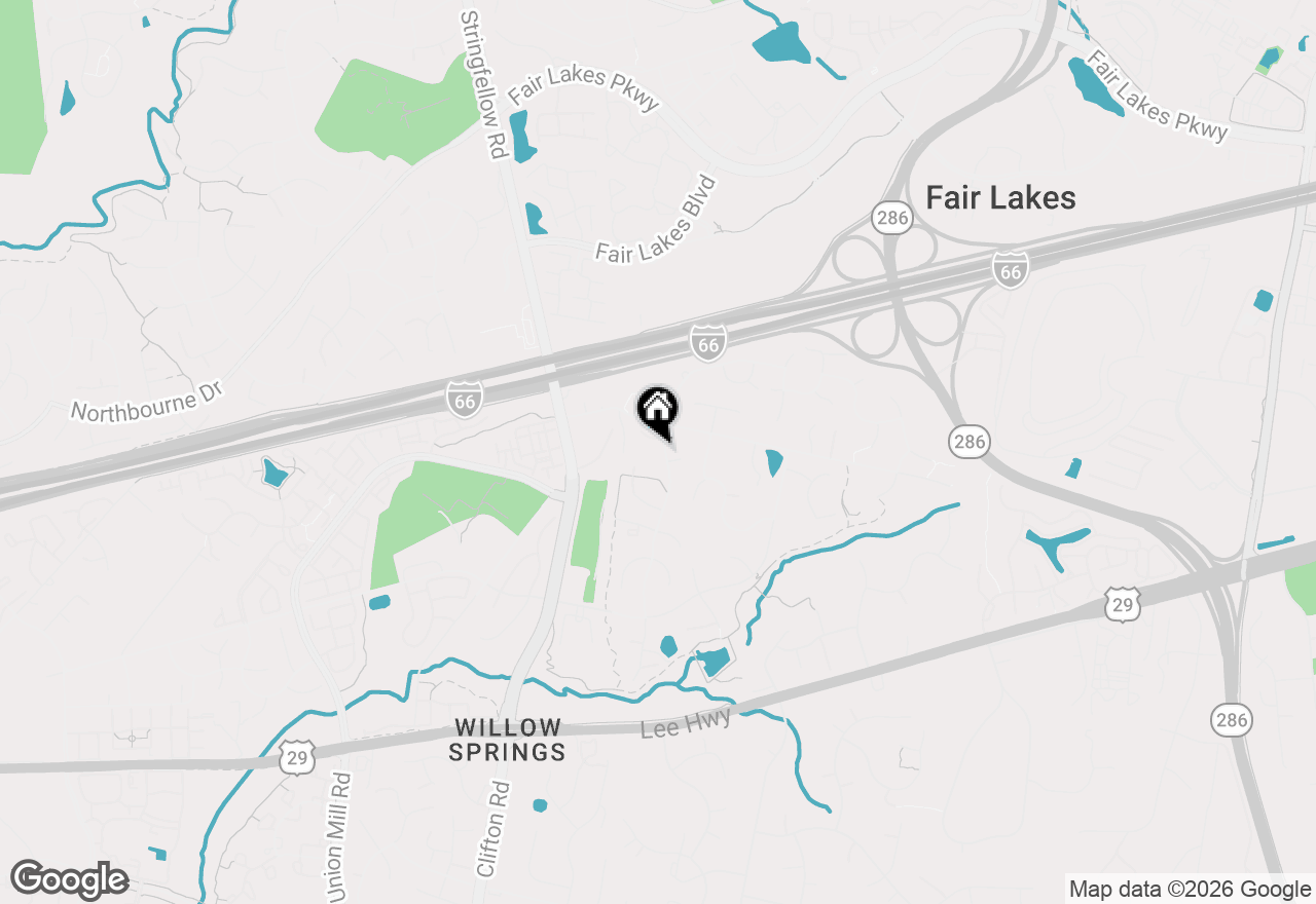 Map of 5012 Whisper Willow Drive, Fairfax, VA 22030