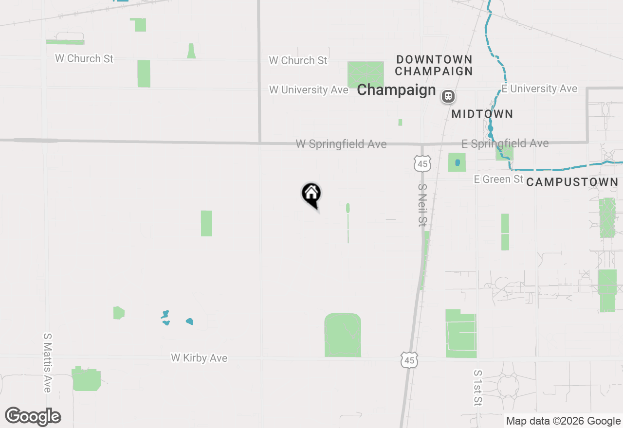 Map of 715 Foley Avenue, Champaign, IL 61820