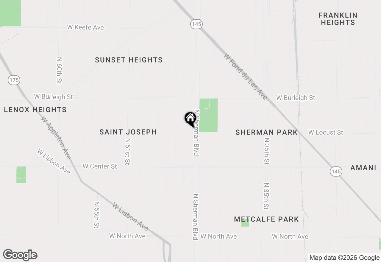 Map of 2902 N 44th St #2904, Milwaukee, WI 53210