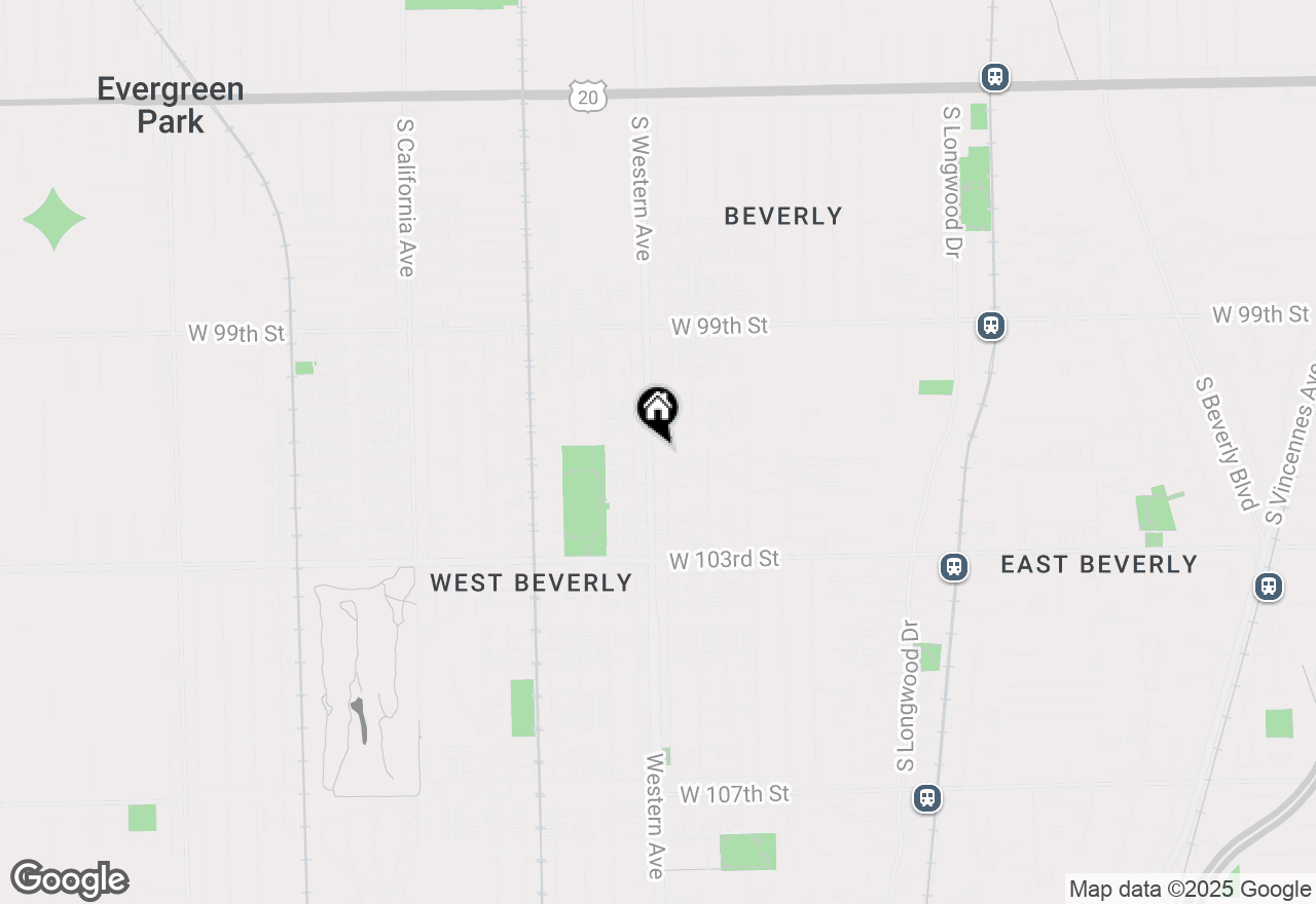 Map of 10105 S Western Avenue, Chicago, IL 60643