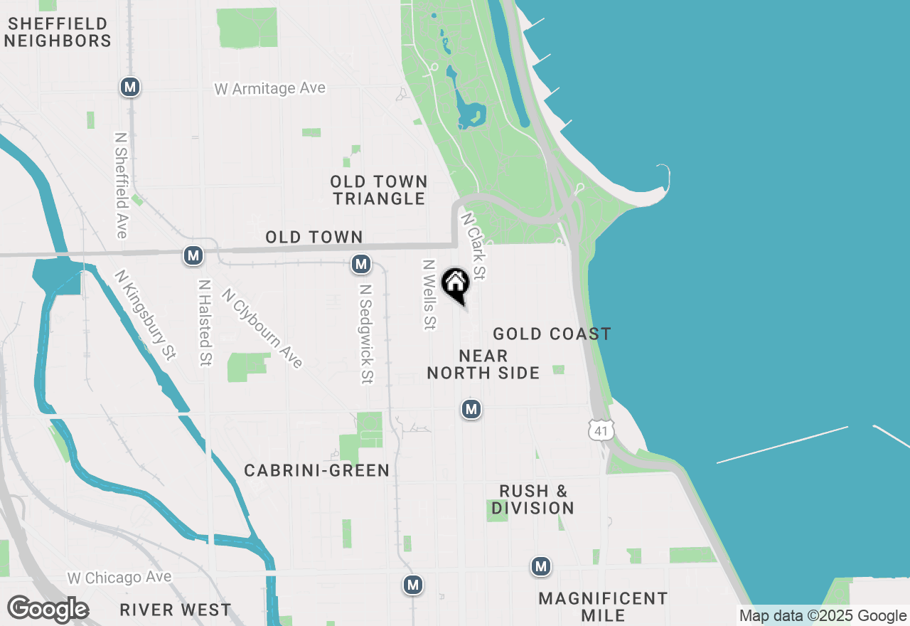 Map of 1422 N Lasalle Street #203, Chicago, IL 60610