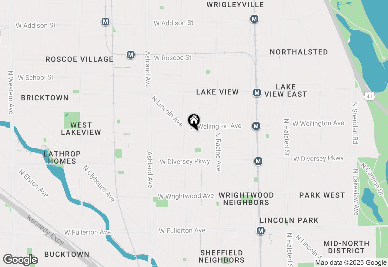 Map of 2943 N Lincoln Avenue #201, Chicago, IL 60657