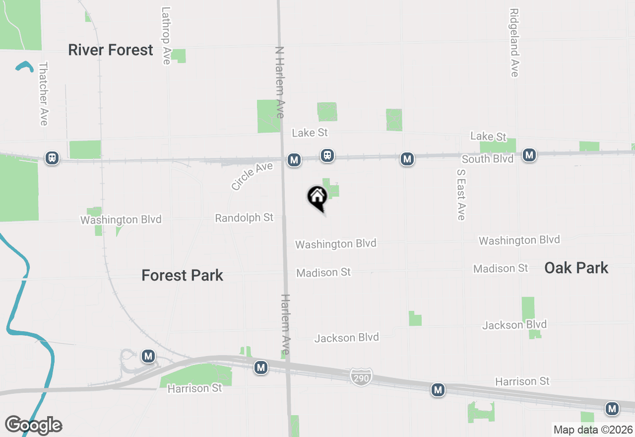 Map of 1039 Randolph Street #1W, Oak Park, IL 60302