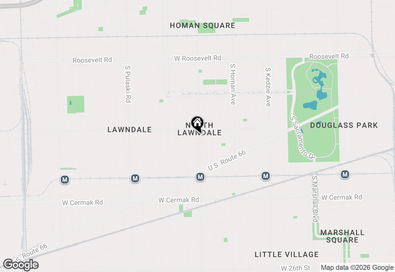 Map of 1622 S Central Park Avenue, Chicago, IL 60623