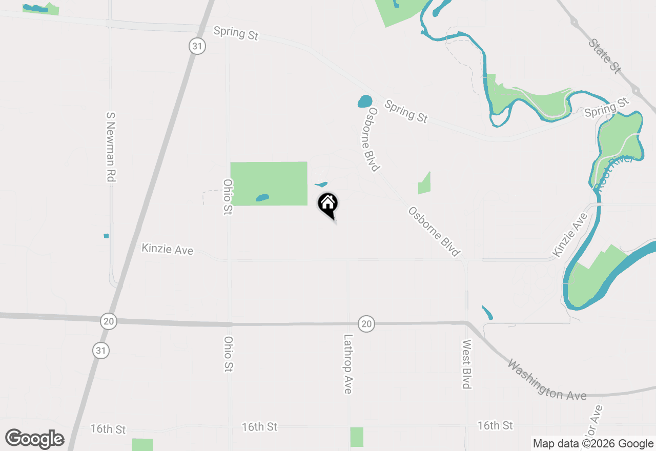 Map of 4001 Haven Ave, Racine, WI 53405