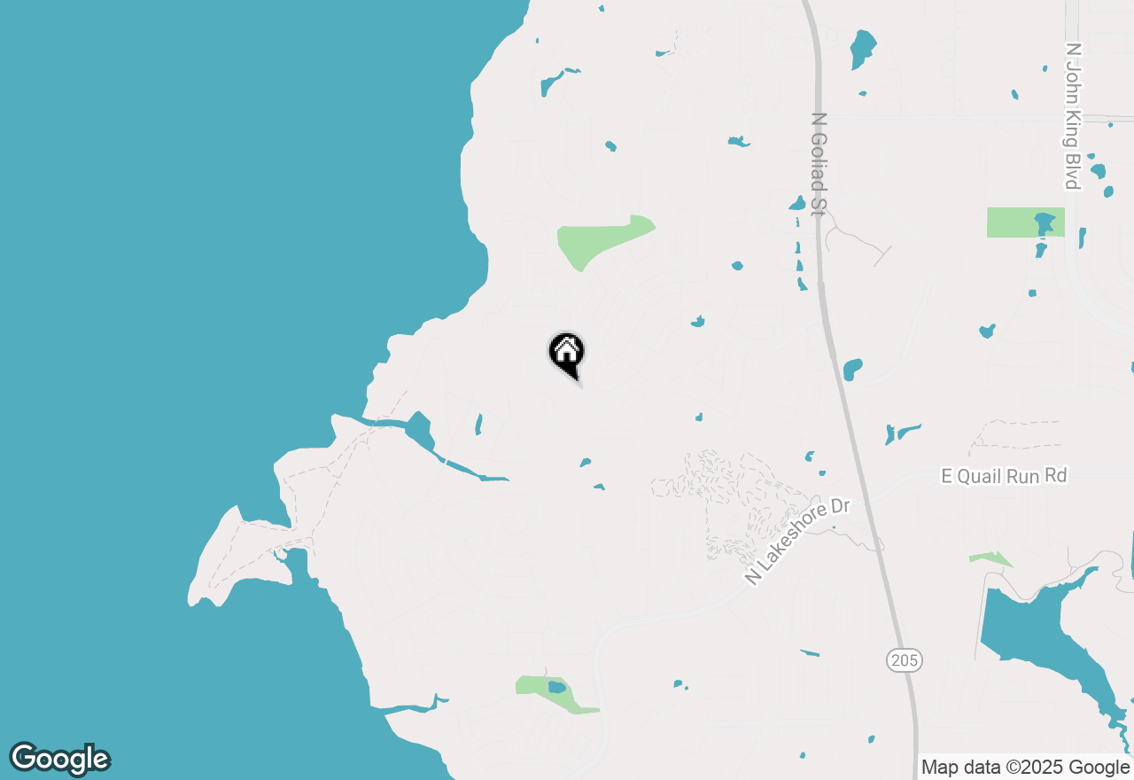 Map of 1420 Meandering Way, Rockwall, TX 75087