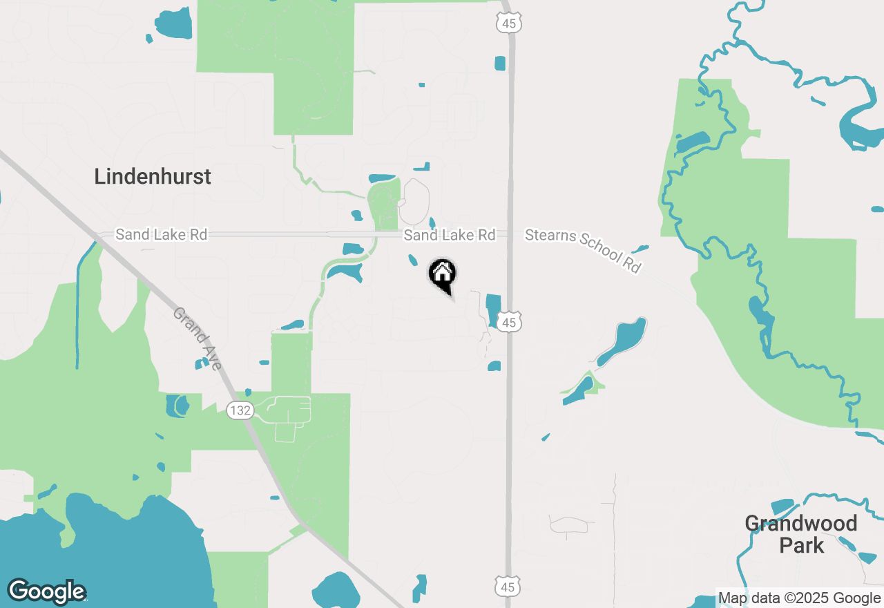 Map of 2932 Falling Waters Drive, Lindenhurst, IL 60046