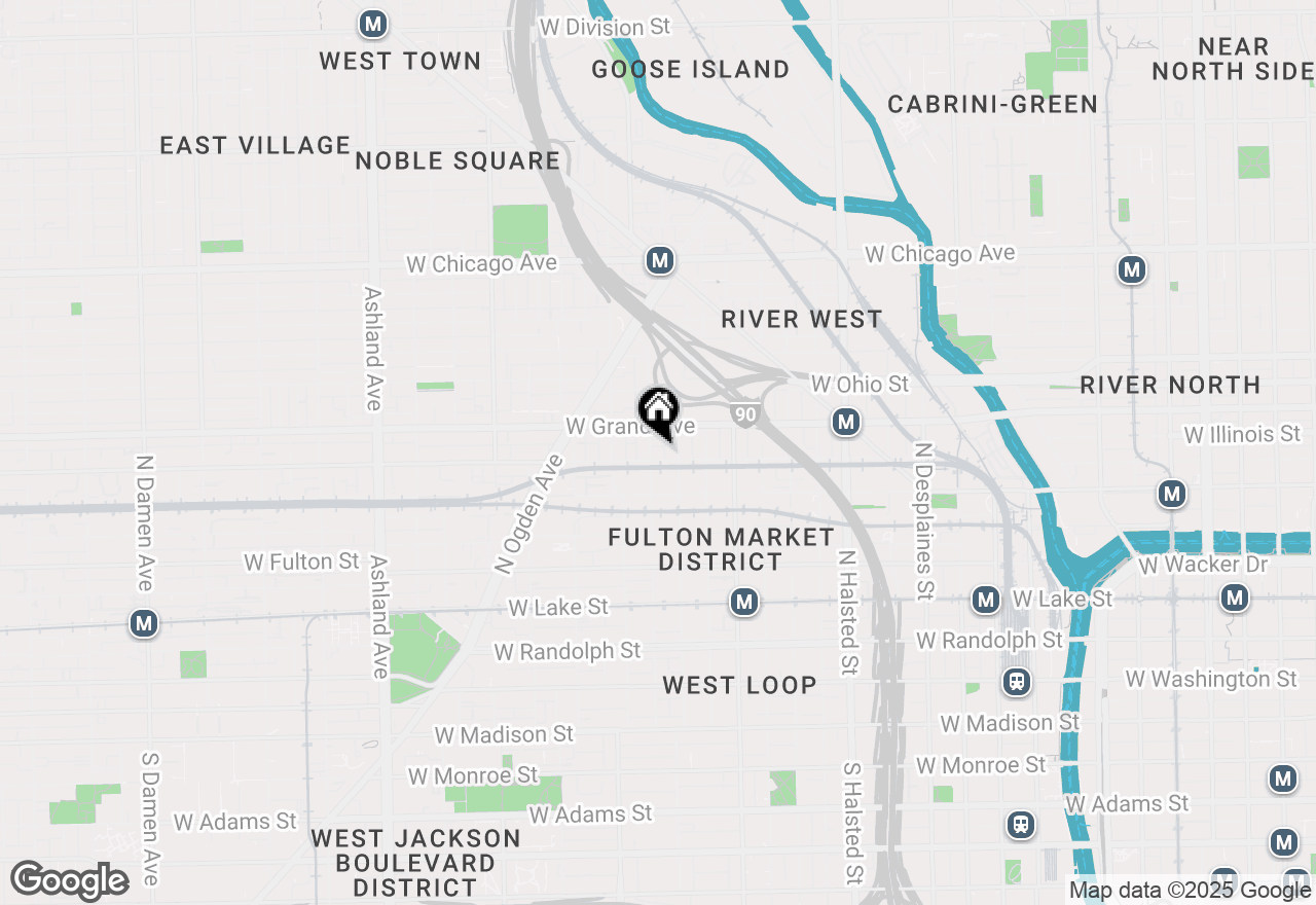 Map of 1116 W Hubbard Street #2E, Chicago, IL 60642