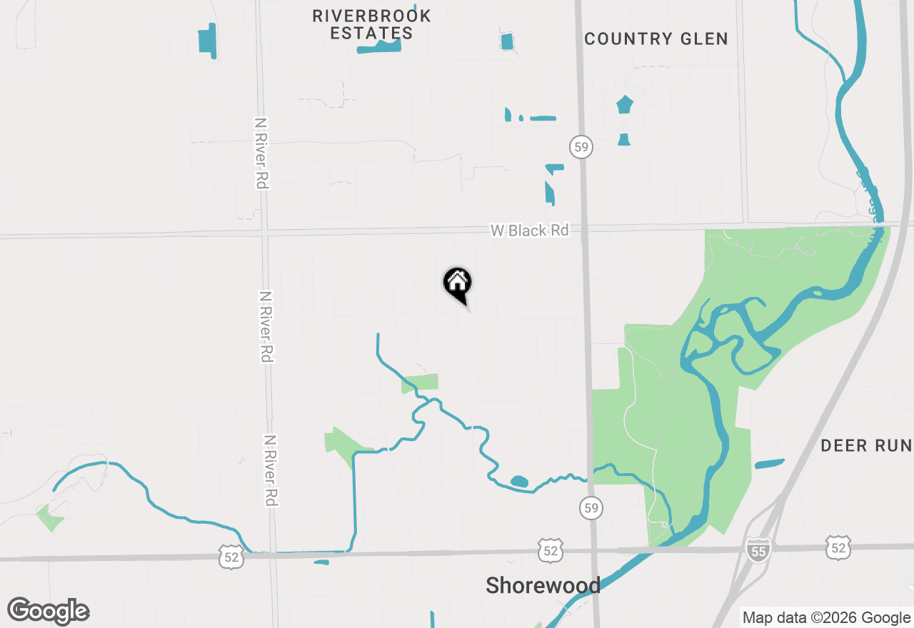 Map of 1109 Highland Drive, Shorewood, IL 60404