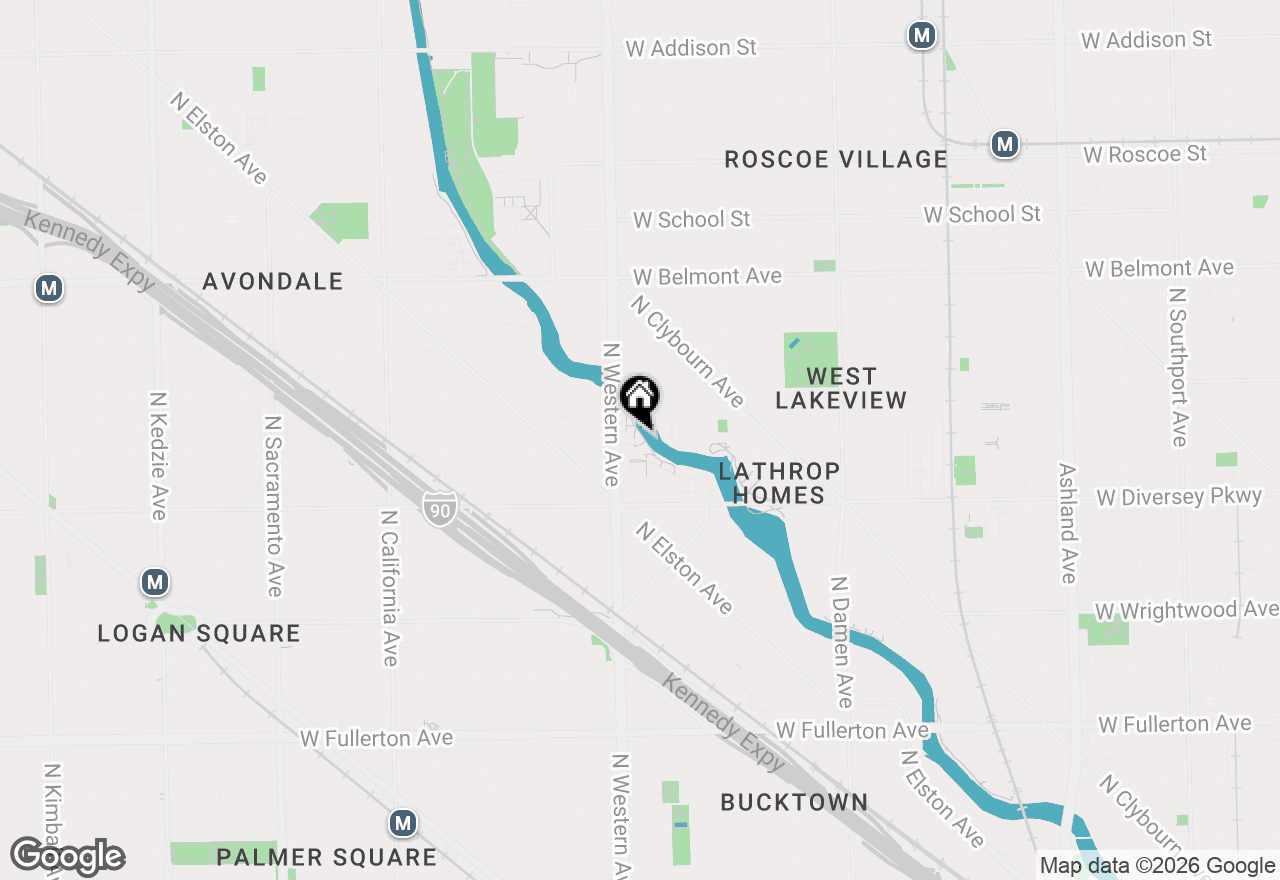 Map of 2917 N Claremont Avenue, Chicago, IL 60618
