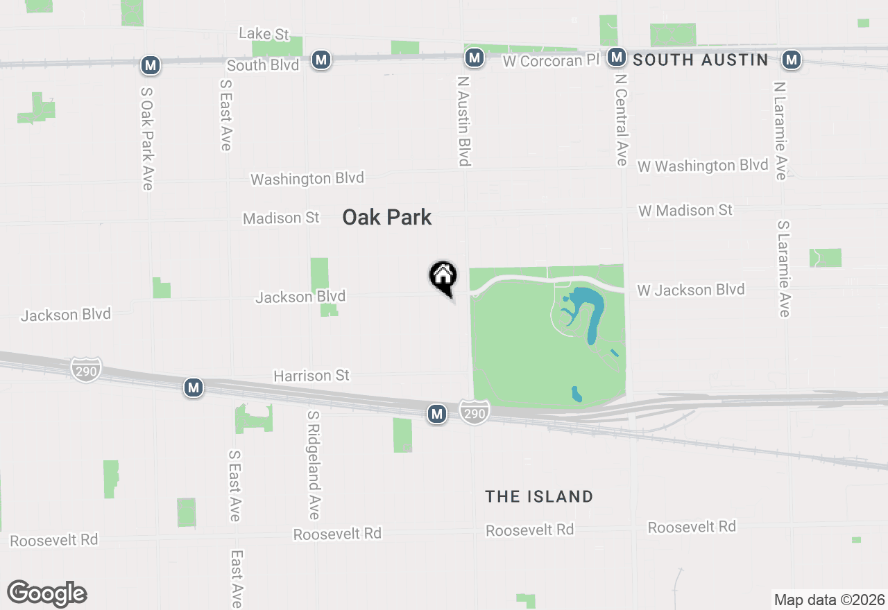 Map of 713 S Humphrey Avenue, Oak Park, IL 60304