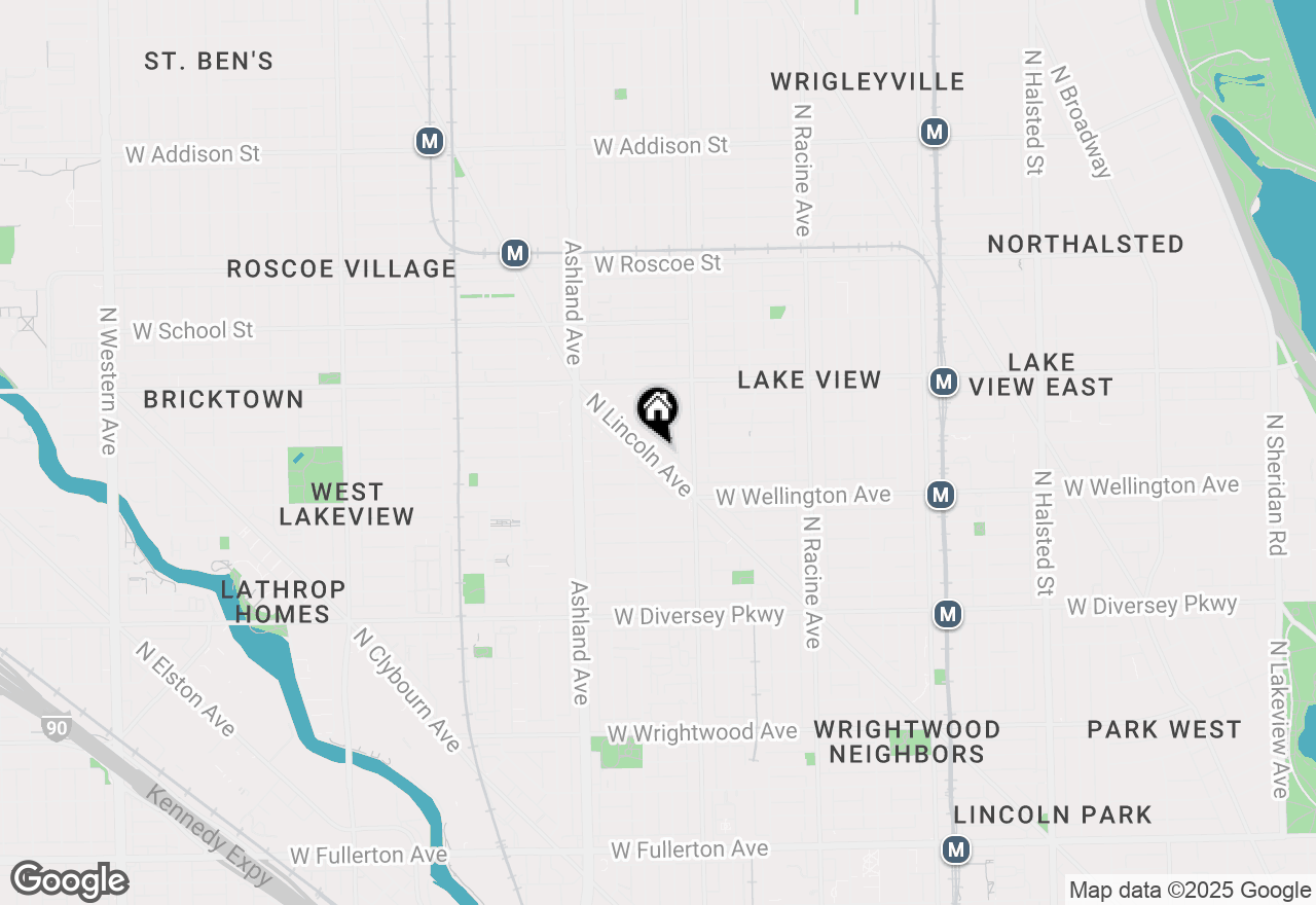 Map of 3057 N Lincoln Avenue #2C, Chicago, IL 60657