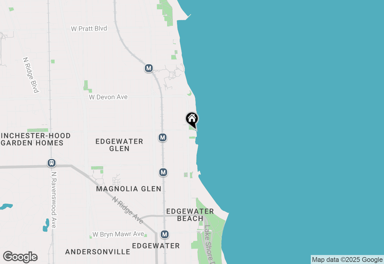 Map of 6171 N Sheridan Road #2603, Chicago, IL 60660