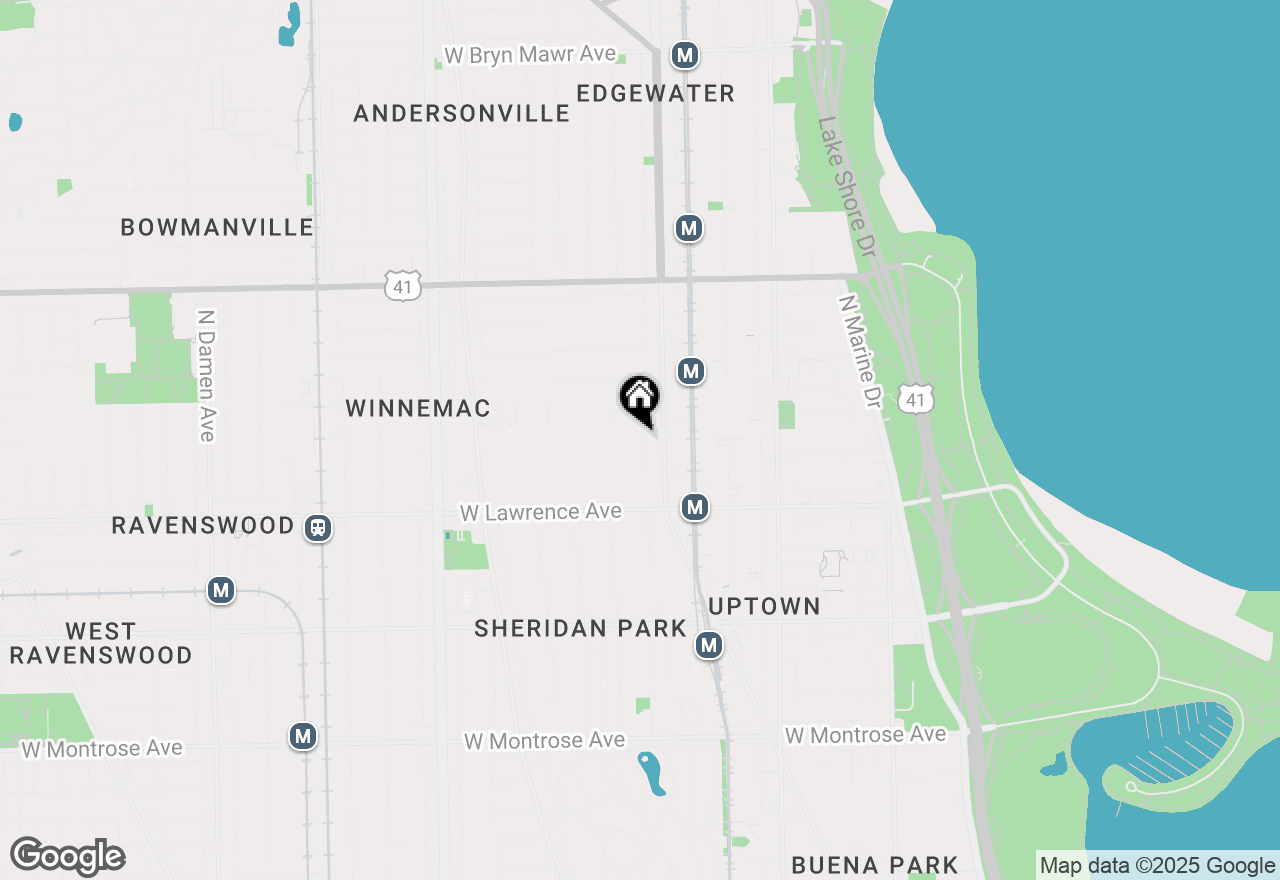 Map of 4875 N Magnolia Avenue #401, Chicago, IL 60640