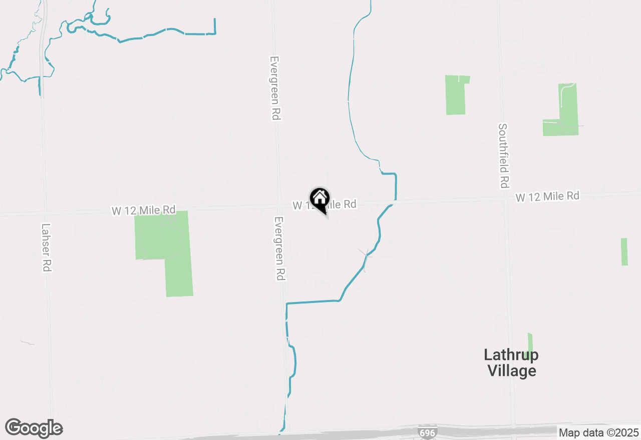 Map of 19637 W Twelve Mile Rd Road #204, Southfield, MI 48076