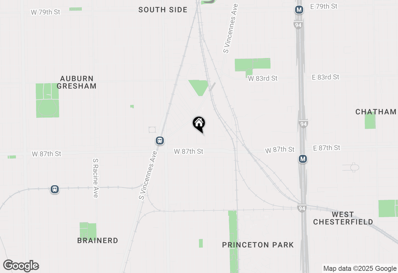 Map of 8608 S Wallace Street, Chicago, IL 60620