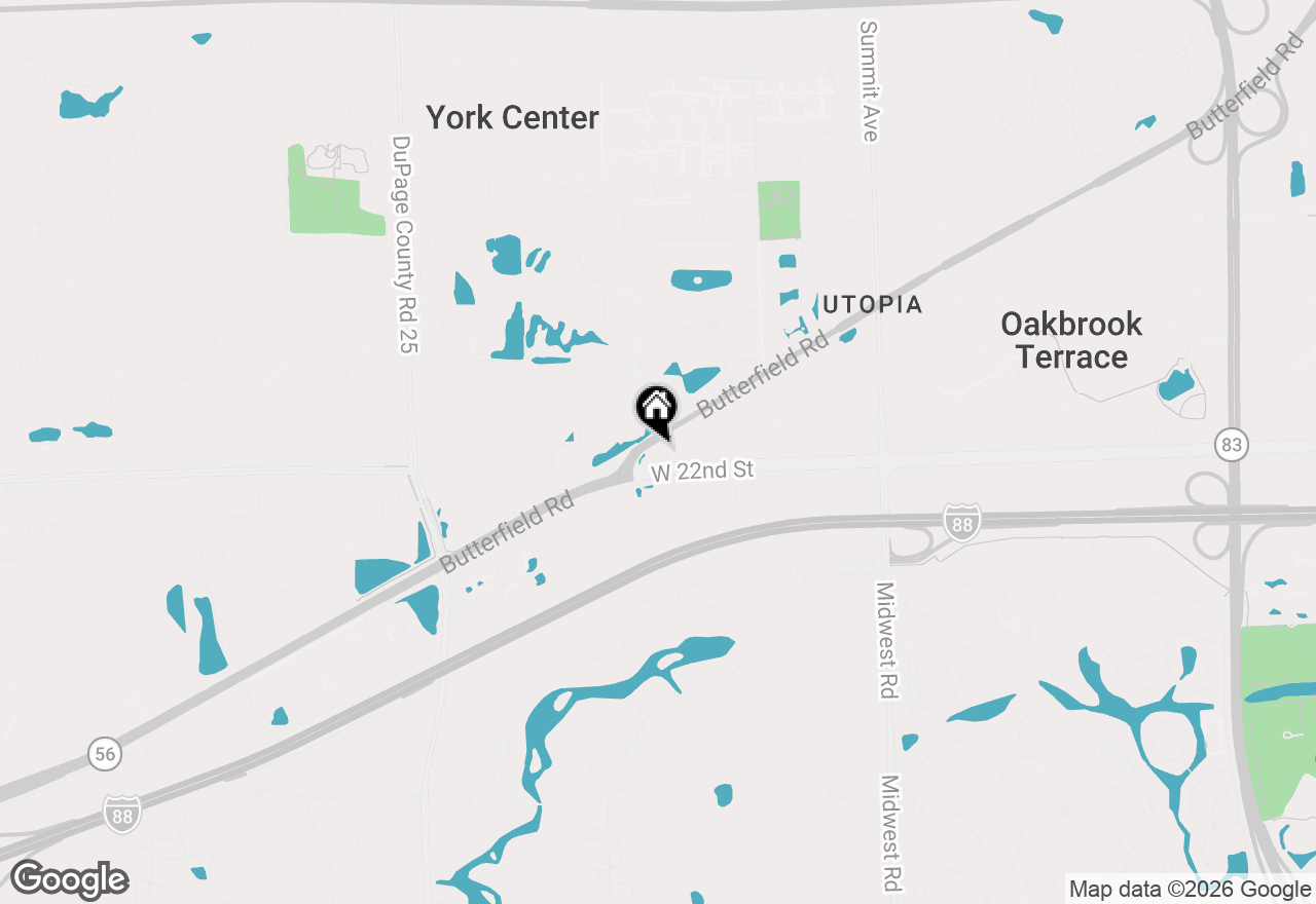 Map of 1S628 Oakbrook Lake, Oak Brook, IL 60181