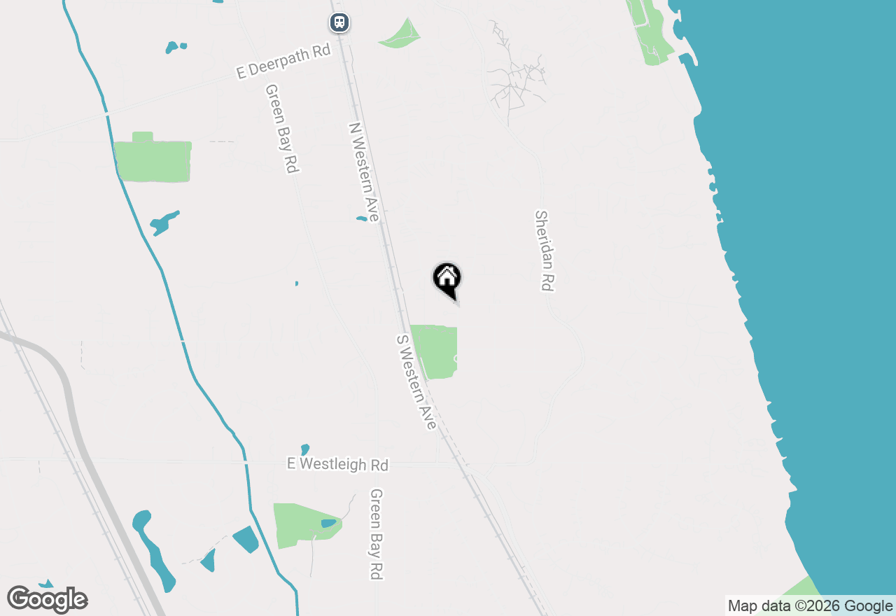 Map of 580 Ivy Court, Lake Forest, IL 60045