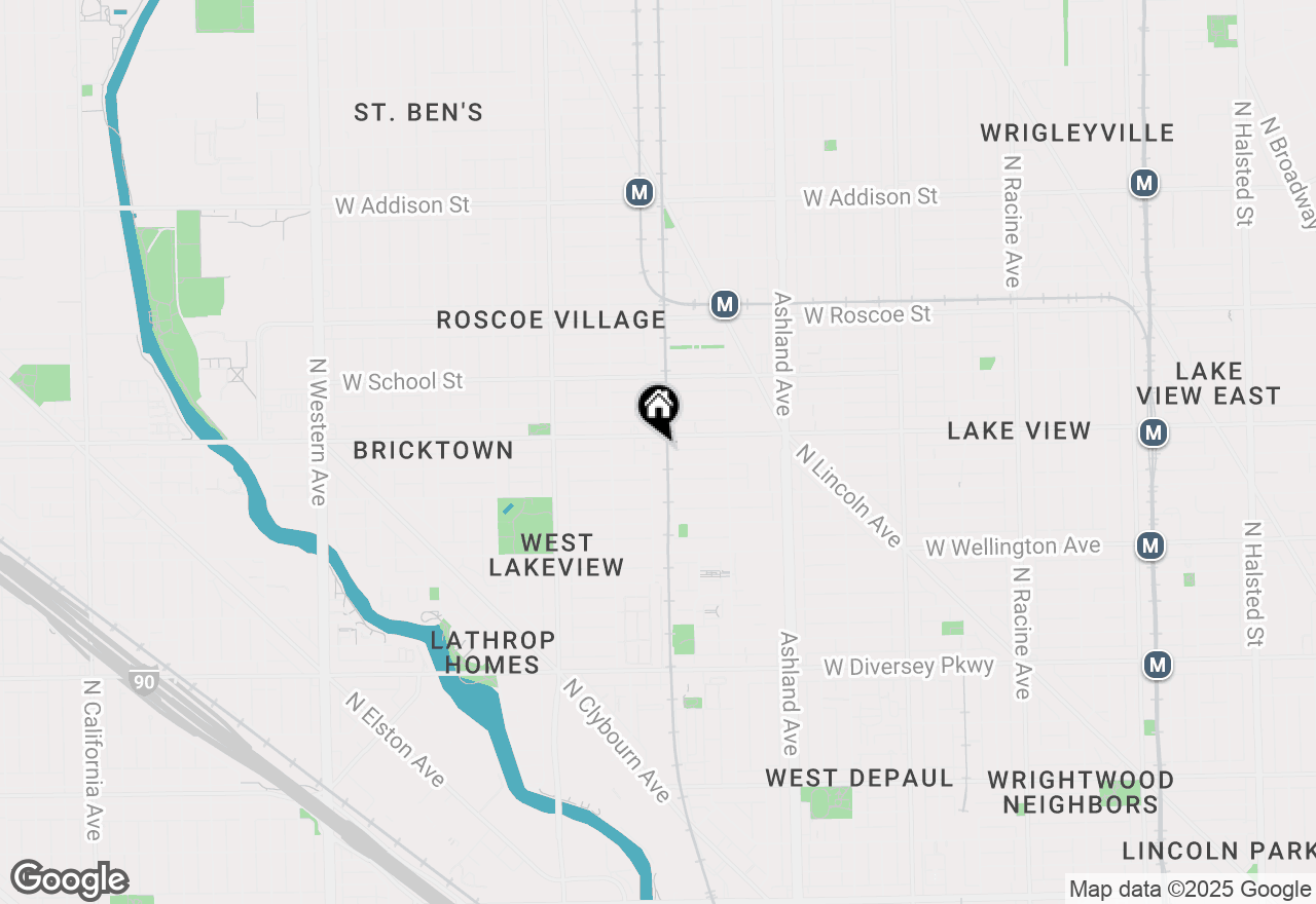 Map of 3159 N Honore Street, Chicago, IL 60657