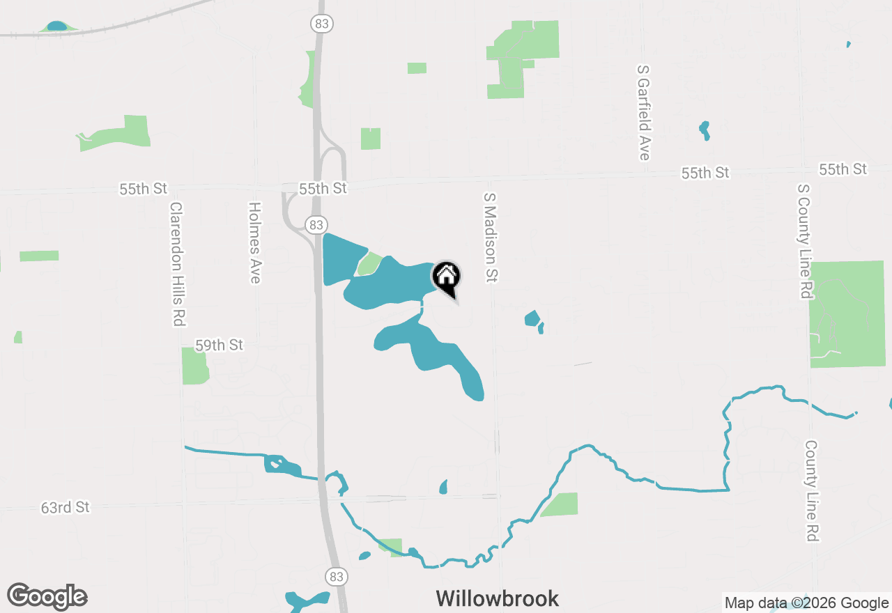 Map of 544 W 58th Place, Hinsdale, IL 60521