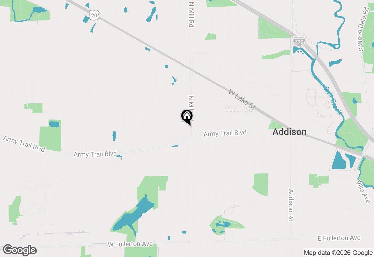 Map of 334 N Masters Drive, Addison, IL 60101