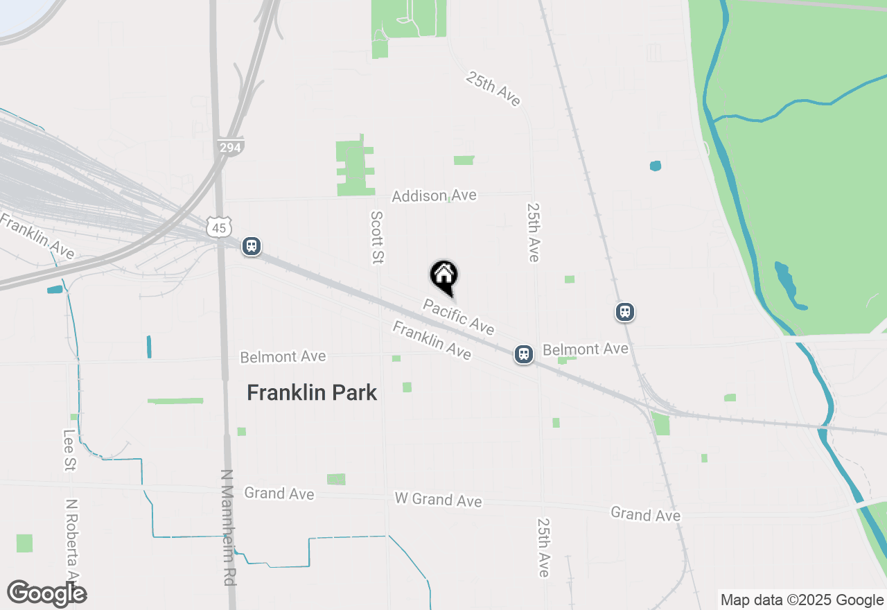 Map of 9818 Pacific Avenue, Franklin Park, IL 60131