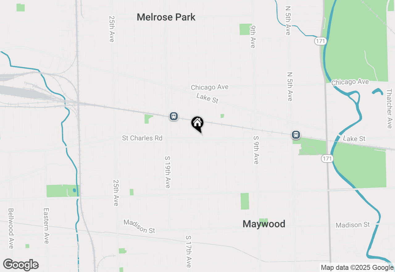 Map of 1513 Saint Charles Road, Maywood, IL 60153