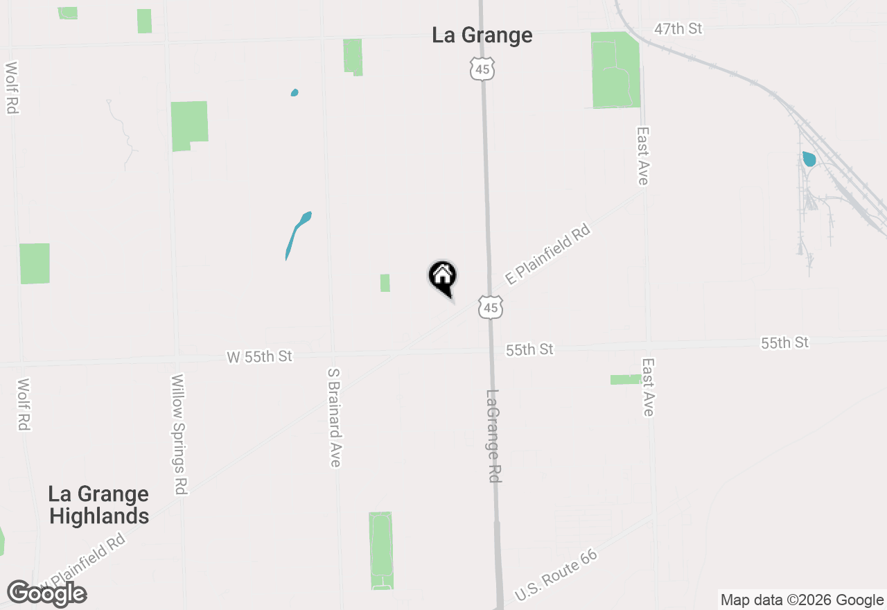 Map of 5344 S Ashland Avenue, Countryside, IL 60525