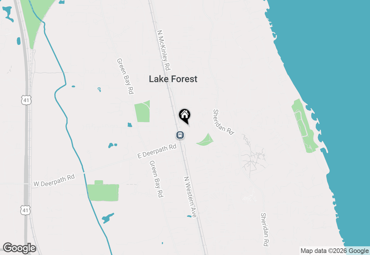 Map of 333 E Westminster Road #3C, Lake Forest, IL 60045