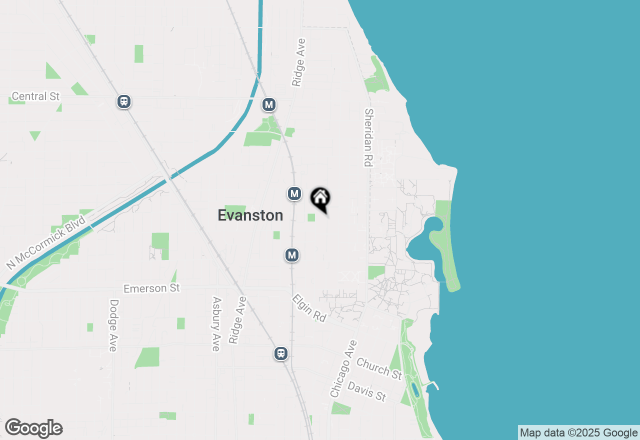 Map of 2125 Sherman Avenue, Evanston, IL 60201